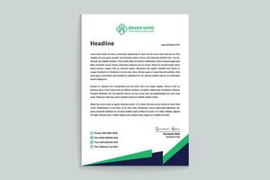 Stylish letterhead template vector