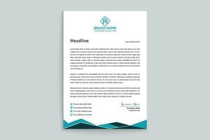 Modern professional letterhead design vector