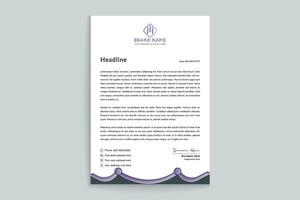 Modern professional letterhead design vector