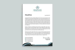 Stylish letterhead template vector