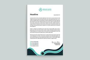 Modern professional letterhead design vector