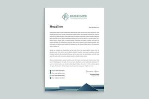 Modern professional letterhead design vector