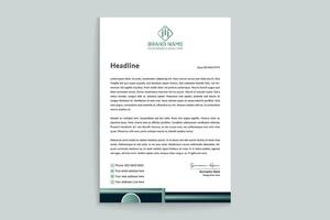 Stylish letterhead template vector