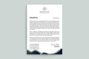 Modern professional letterhead design vector