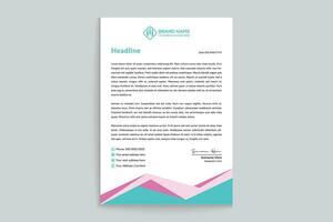 Modern professional letterhead design vector