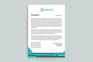 Simple letterhead template vector