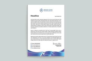 Gradient   letterhead template vector