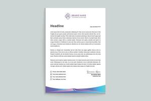 Modern professional letterhead design vector