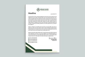 Modern professional letterhead design vector