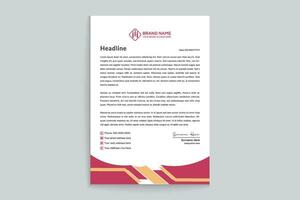 Gradient   letterhead template vector