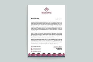 Modern professional letterhead design vector