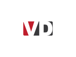 carré forme vd png logo icône, minimaliste vd logo icône vecteur