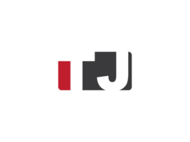 modern tj png logotyp ikon, minimalistisk fyrkant png form tj logotyp brev design