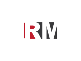 carré forme rm initiale luxe png logo, unique png rm logo lettre conception