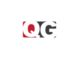 monogram png qg logotyp brev, kreativ fyrkant form qg företag logotyp png