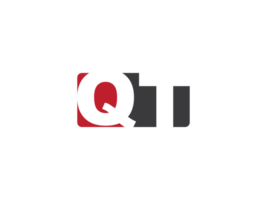 monogramma png qt logo lettera, creativo piazza forma qt attività commerciale logo png