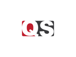 monogram PNG qs logo brief, creatief plein vorm qs bedrijf logo PNG