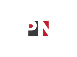 monogram fyrkant form pn logotyp png , alfabet pn logotyp brev vektor ikon