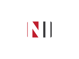 Initial Ni Square Png Logo Image, Creative Shape Letter NI Logo Icon Vector Png