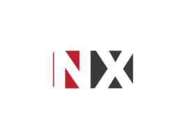 Initial Nx Square Png Logo Image, Creative Shape Letter NX Logo Icon Vector Png