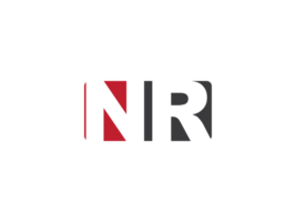 inicial nr cuadrado png logo imagen, creativo forma letra nr logo icono vector png