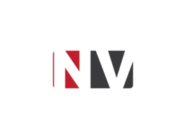 första nv fyrkant png logotyp bild, kreativ form brev nv logotyp ikon vektor png