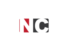 eerste nc plein PNG logo afbeelding, creatief vorm brief nc logo icoon vector PNG