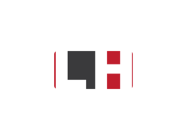 sencillo cuadrado forma lh png logo letra vector, inicial lh logo icono diseño