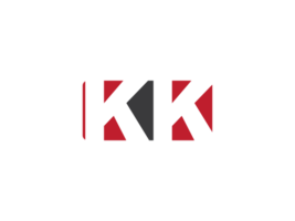 eleganta png form kk brev logotyp, typografi fyrkant kk logotyp ikon vektor konst