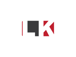 Simple Square Shape Lk Png Logo Letter Vector, initial LK Logo Icon Design