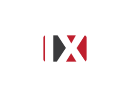 abstrakt fyrkant png ix logotyp ikon, kreativ form ix logotyp brev design