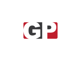 premie plein PNG vorm gp logo icoon, minimalistische gp luxe PNG brief logo