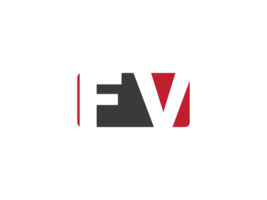 modern fyrkant png fv logotyp brev, kreativ form fv png logotyp mall