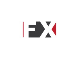 Modern Square Png Fx Logo Letter, Creative Shape FX Png Logo Template
