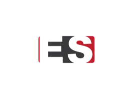 Minimal Es Square Png Shape Logo, Square ES Logo Letter Vector Icon