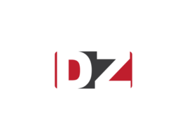 Colorful Square Shape Dz Png Logo Icon, Minimalist Png DZ Logo Stock