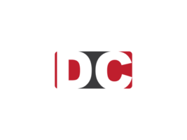 kleurrijk plein vorm dc PNG logo icoon, minimalistische PNG dc logo voorraad