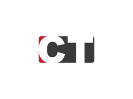Creative Square Shape Ct Logo Png, Monogram Png CT Logo Letter Design