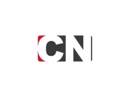 Creative Square Shape Cn Logo Png, Monogram Png CN Logo Letter Design