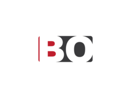 plein vorm bo PNG brief logo icoon, eerste PNG bo logo vector