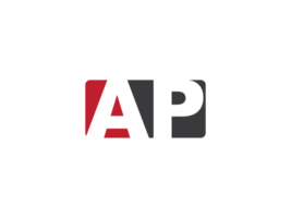 inicial quadrado forma ap png logotipo ícone, único ap logotipo carta vetor