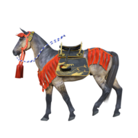 hosse animal isolé 3d png