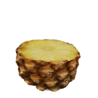 pineapple fruit isolated 3d png