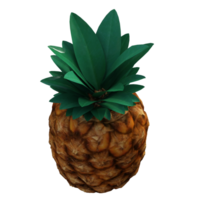 pineapple fruit isolated 3d png