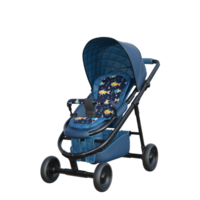 baby stroler isolated 3d png