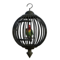 birdcage isolated 3d png