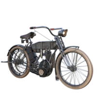 classic motorcycle isolated 3d png