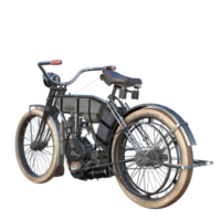 classic motorcycle isolated 3d png