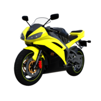 Motorrad Fahrrad isoliert 3d png