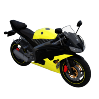 Motorrad Fahrrad isoliert 3d png